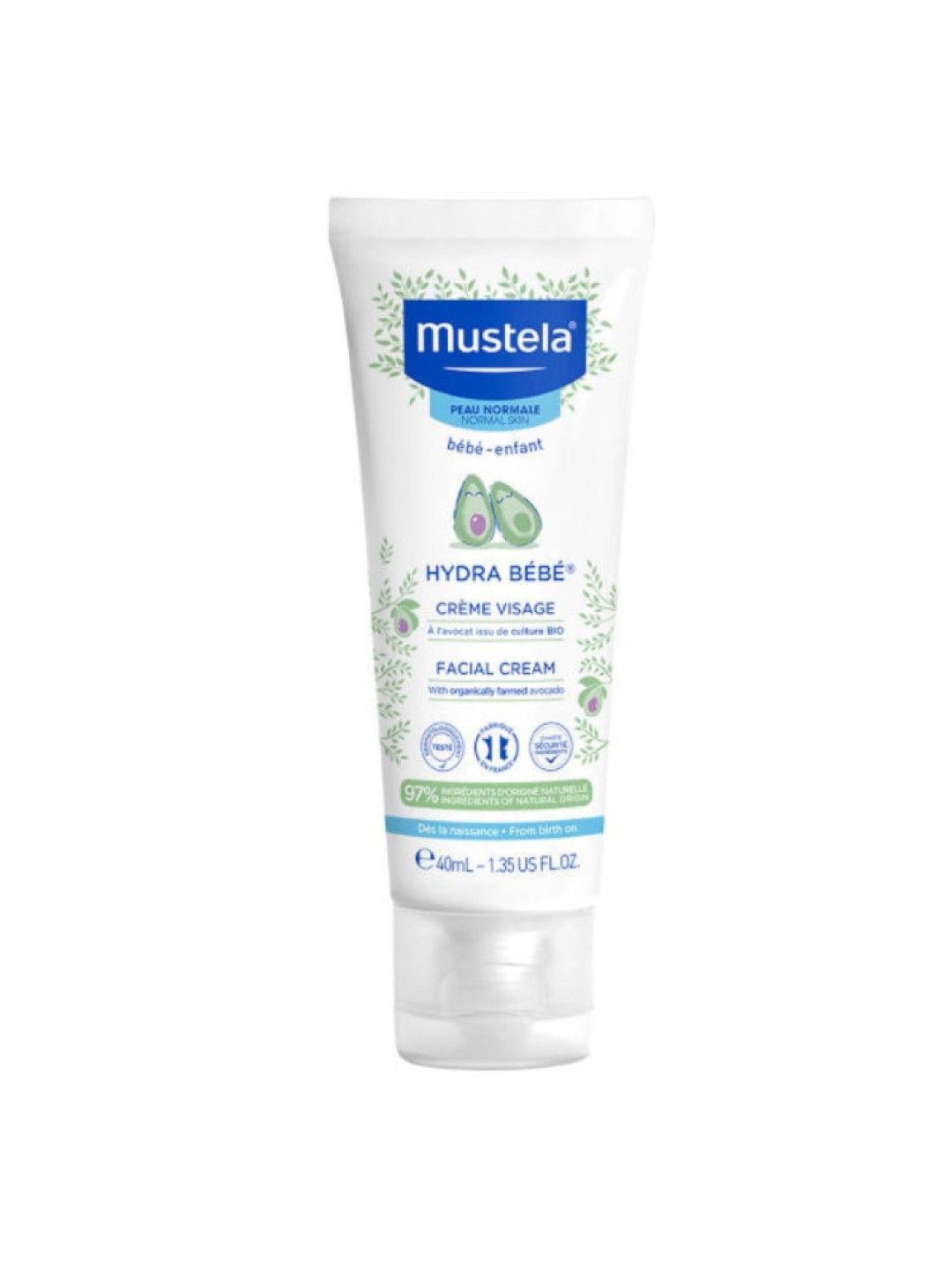 Mustela Hydrabebe Facial Cream (40ml) (No Color- Image 1)