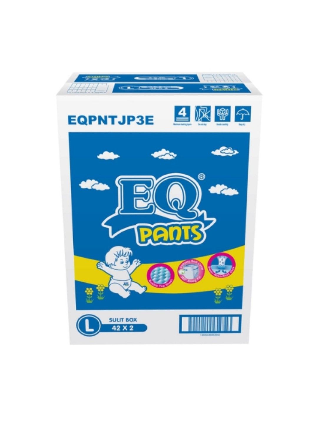 EQ Diapers and Wipes (ONLINE EXCLUSIVE) EQ Pants Sulit Box Large (84s)