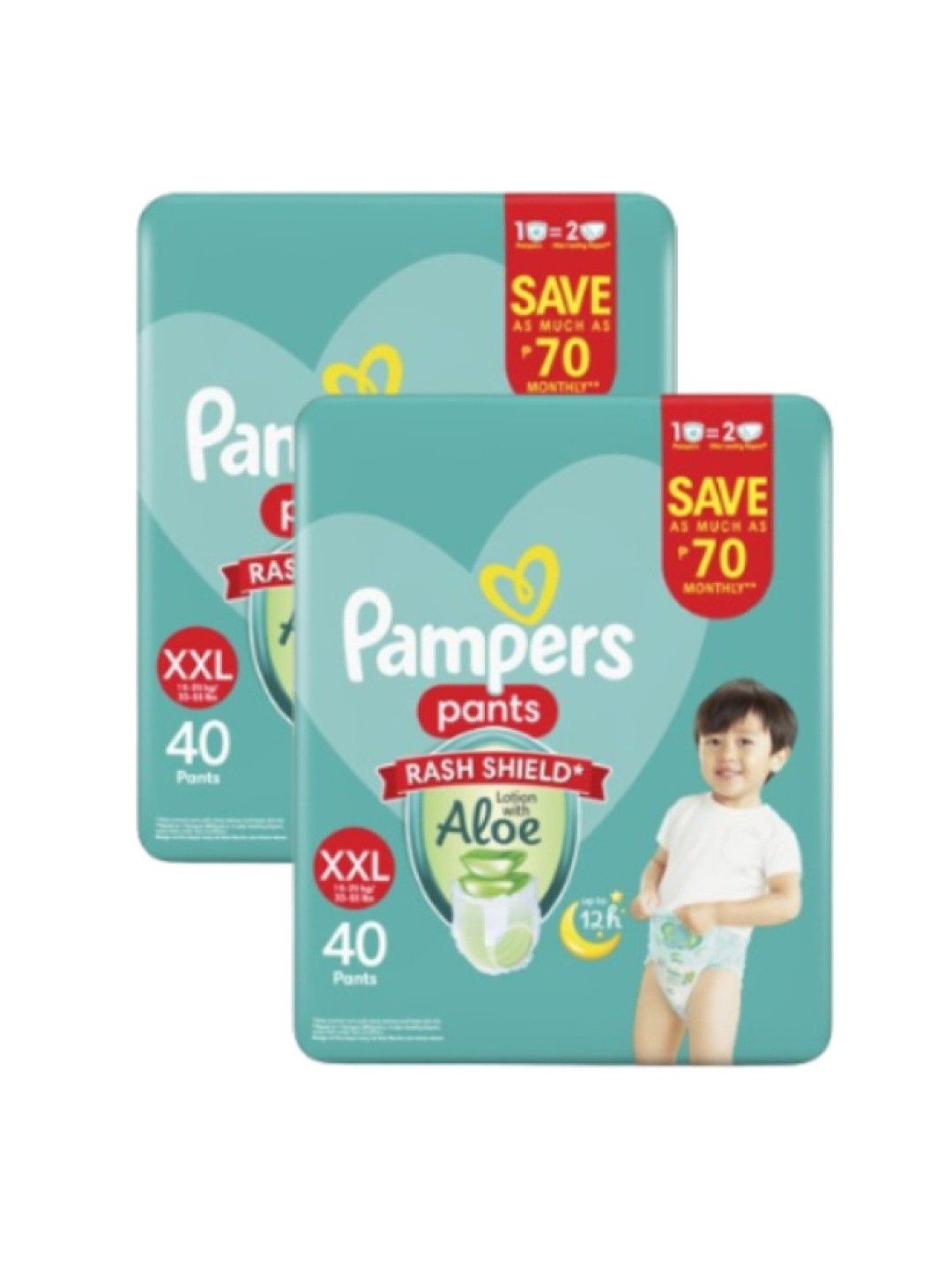 Pampers Baby Dry Pants XXL 40s x 2 packs (80 pcs)