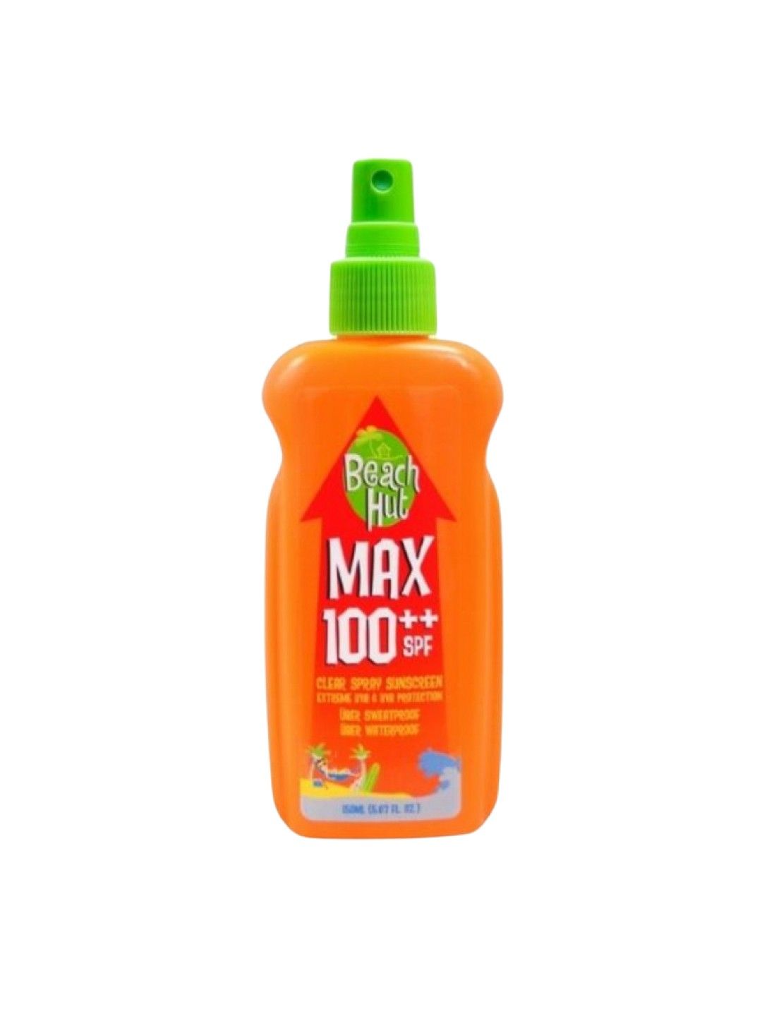 Beach Hut Max SPF100 Clear Sunscreen Spray 150ML