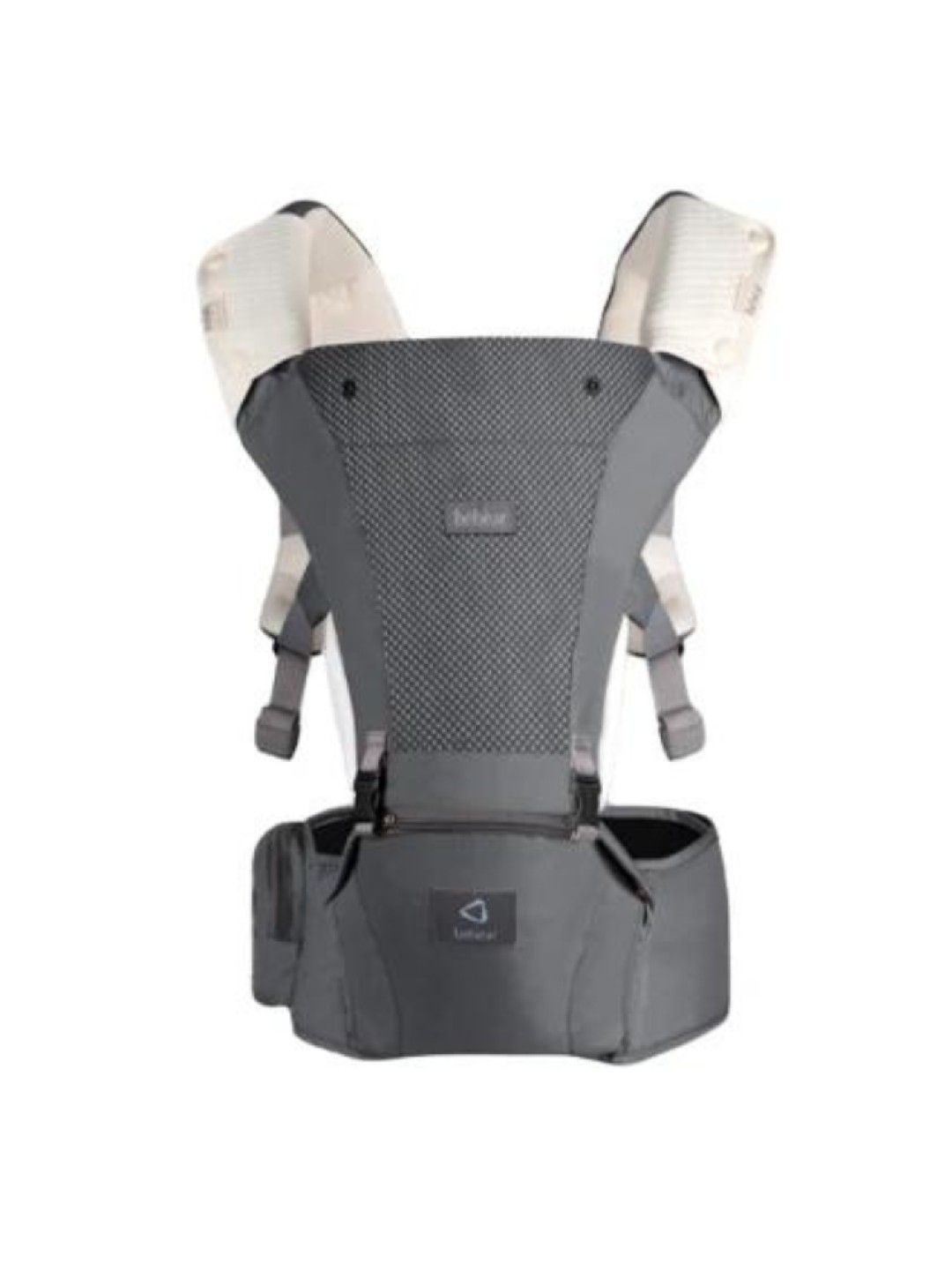 Bebear Mesh Plus Hip Seat Carrier (Ash Grey- Image 1)