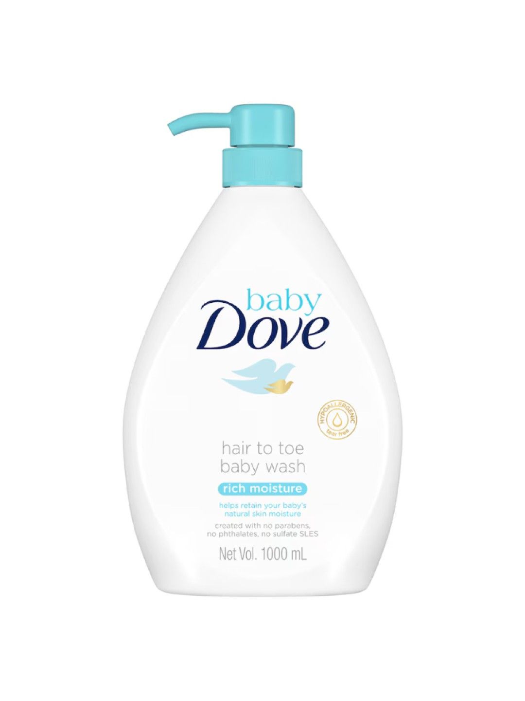 Baby Dove Hair to Toe Wash Rich Moisture (1L) (No Color- Image 1)