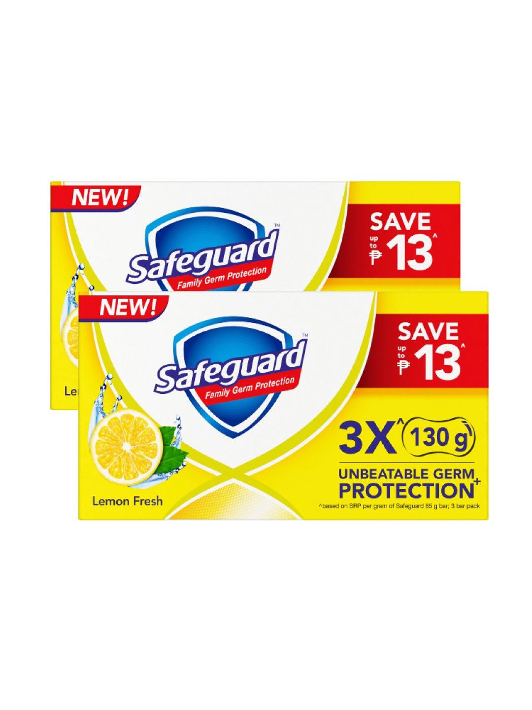 Safeguard Bar Soap Lemon 2-Pack (3 x 125g) (No Color- Image 1)