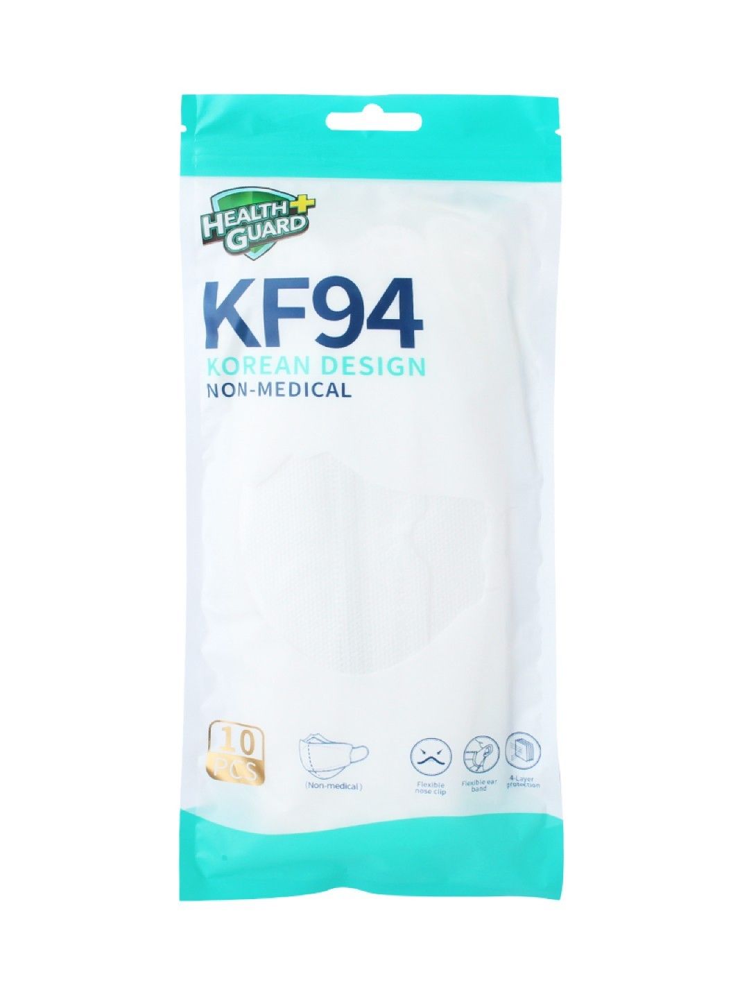 Health Guard Health Guard KF94 4 Layer Face Mask White (Non-Medical) (No Color- Image 2)