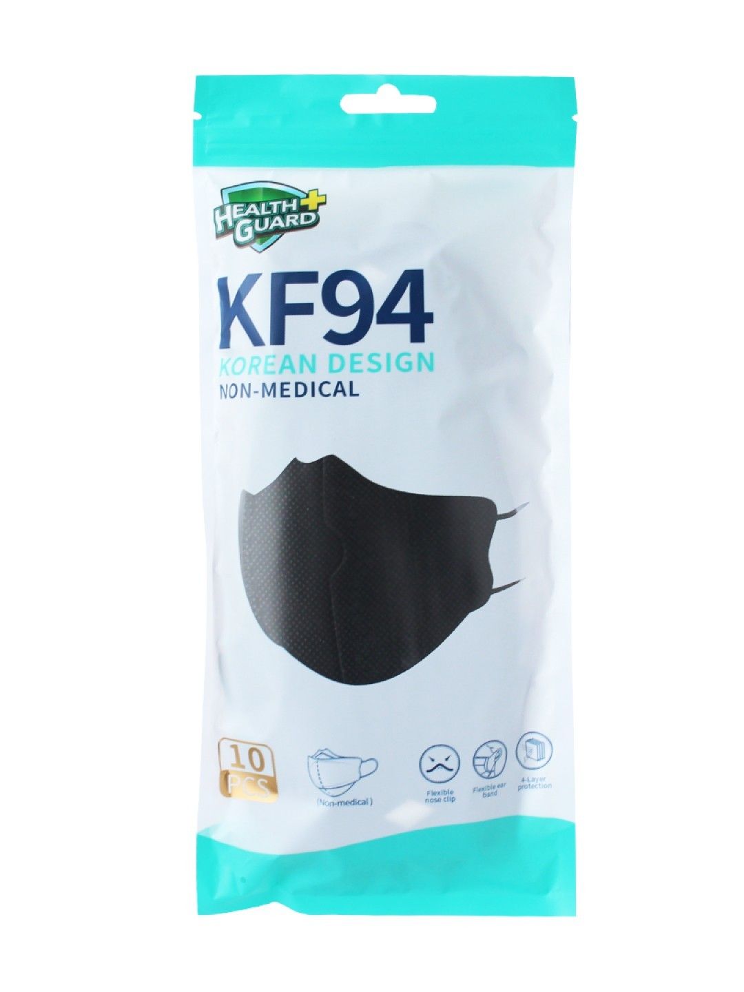 Health Guard Health Guard KF94 4 Layer Face Mask Black (Non-Medical) (No Color- Image 2)