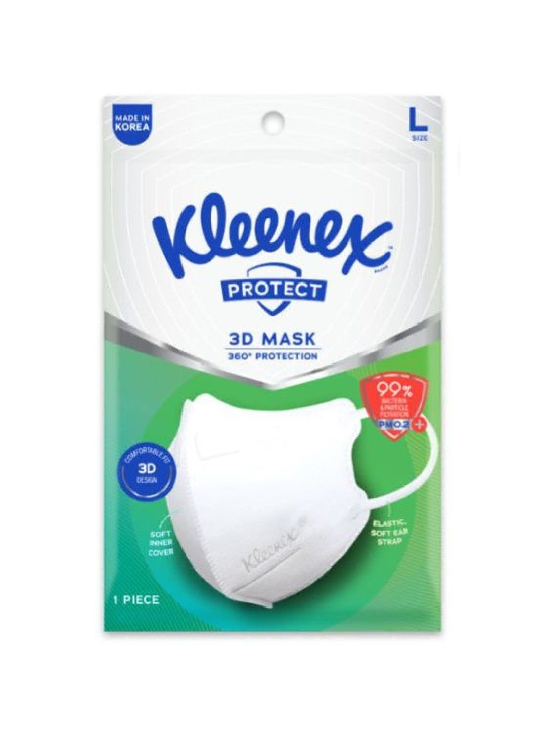 Kleenex Protect 3D Face Mask KF94 Large (1-Pack, 1 Mask) (No Color- Image 1)