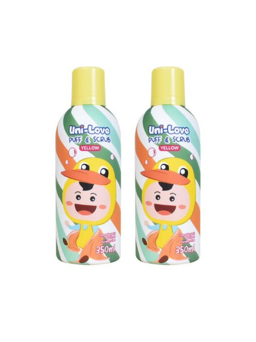Uni-love Puff and Scrub (Yellow) 350ml (Bottle of 2) (No Color- Image 1)