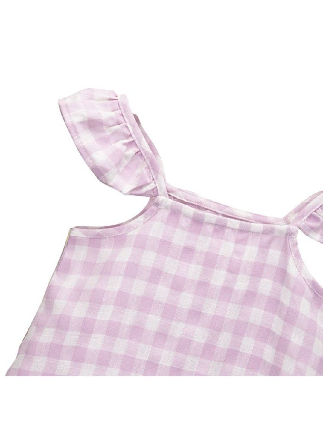 Meet My Feet Ruffle Romper (Purple- Image 2)