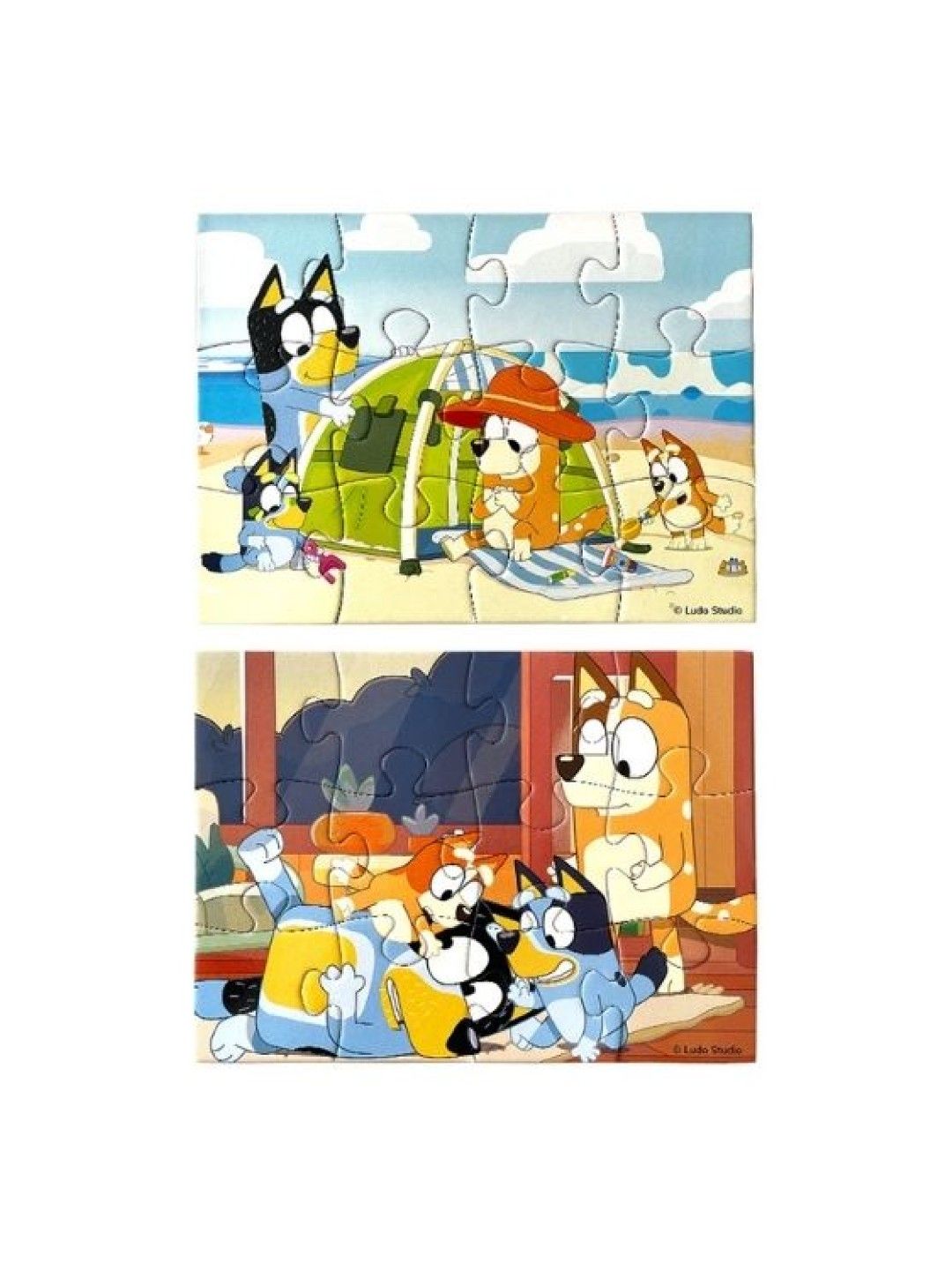 Bluey Puzzle Pals Bluey Family Fun Jigsaw Puzzles (2 sets x 12 pcs)