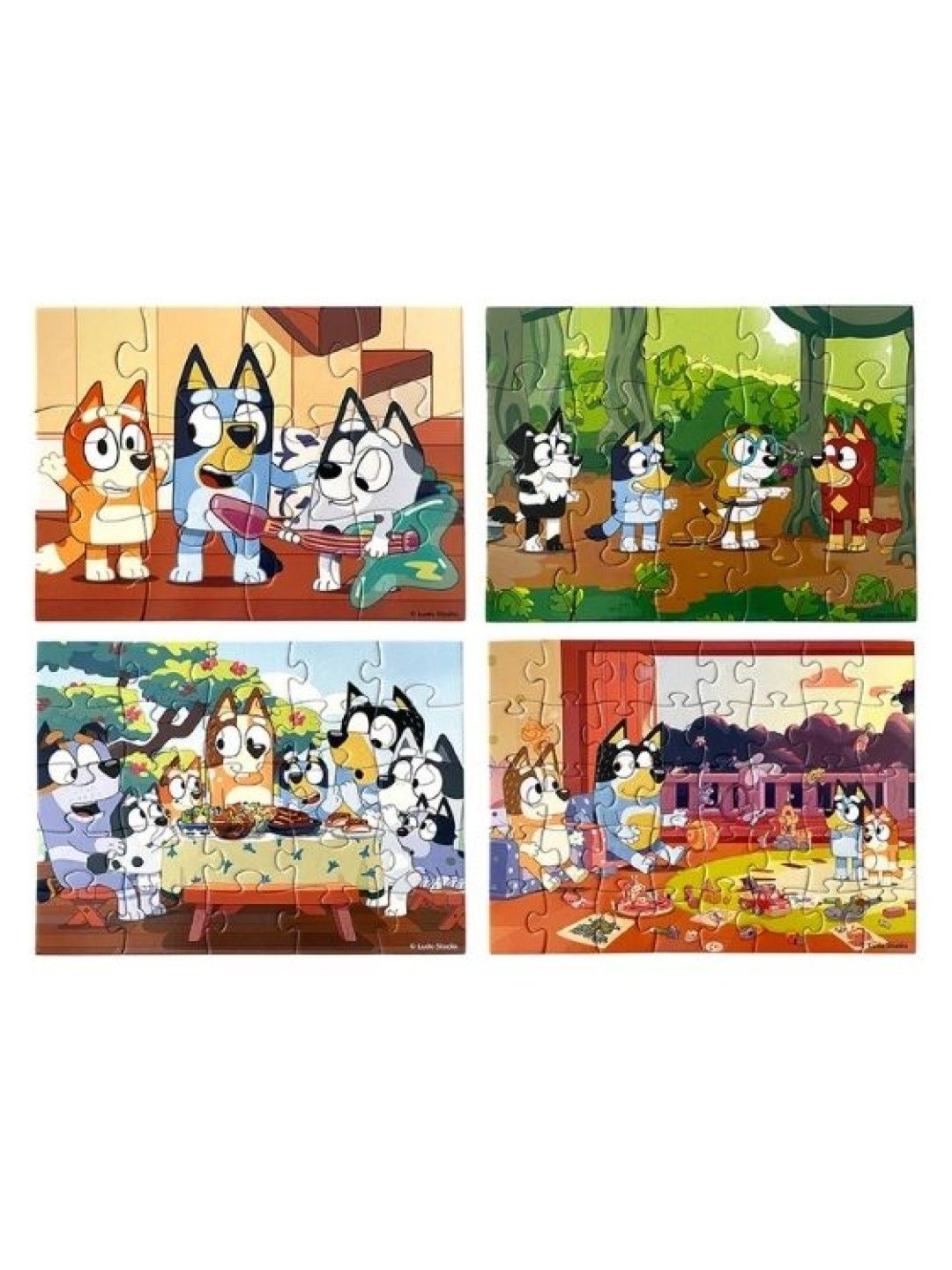 Bluey Puzzle Pals Bluey Growing Minds Jigsaw Puzzles (4 sets)