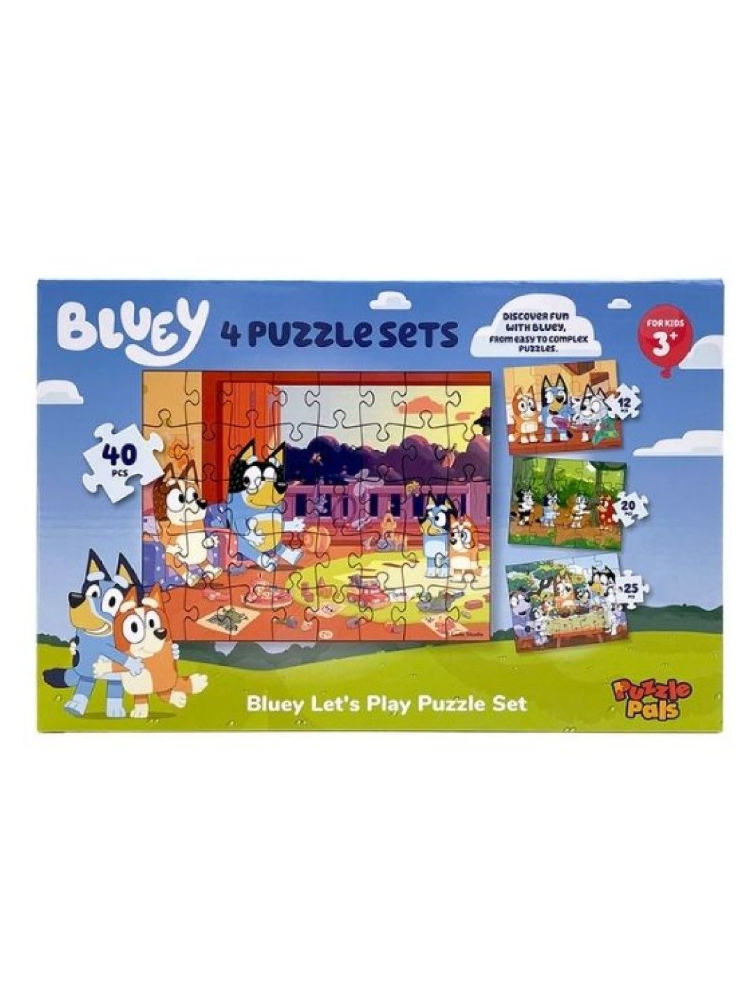 Bluey Puzzle Pals Bluey Growing Minds Jigsaw Puzzles (4 sets) (No Color- Image 4)