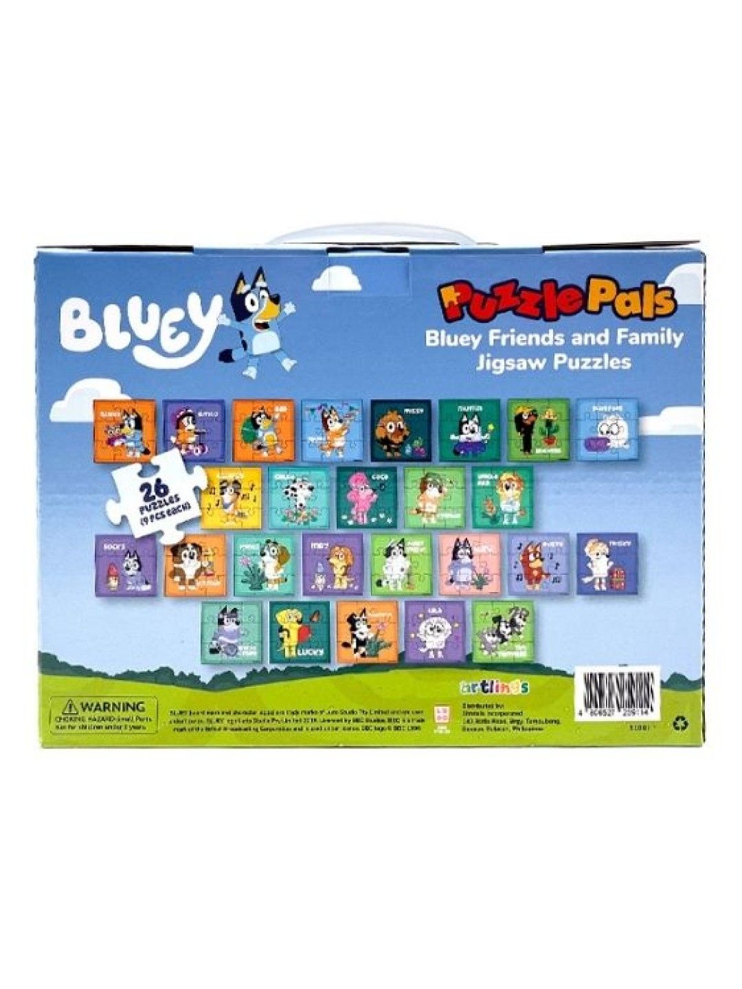 Bluey Puzzle Pals Meet Bluey & Pals Character Jigsaw Puzzles (2 sets x 9 pcs) (No Color- Image 4)