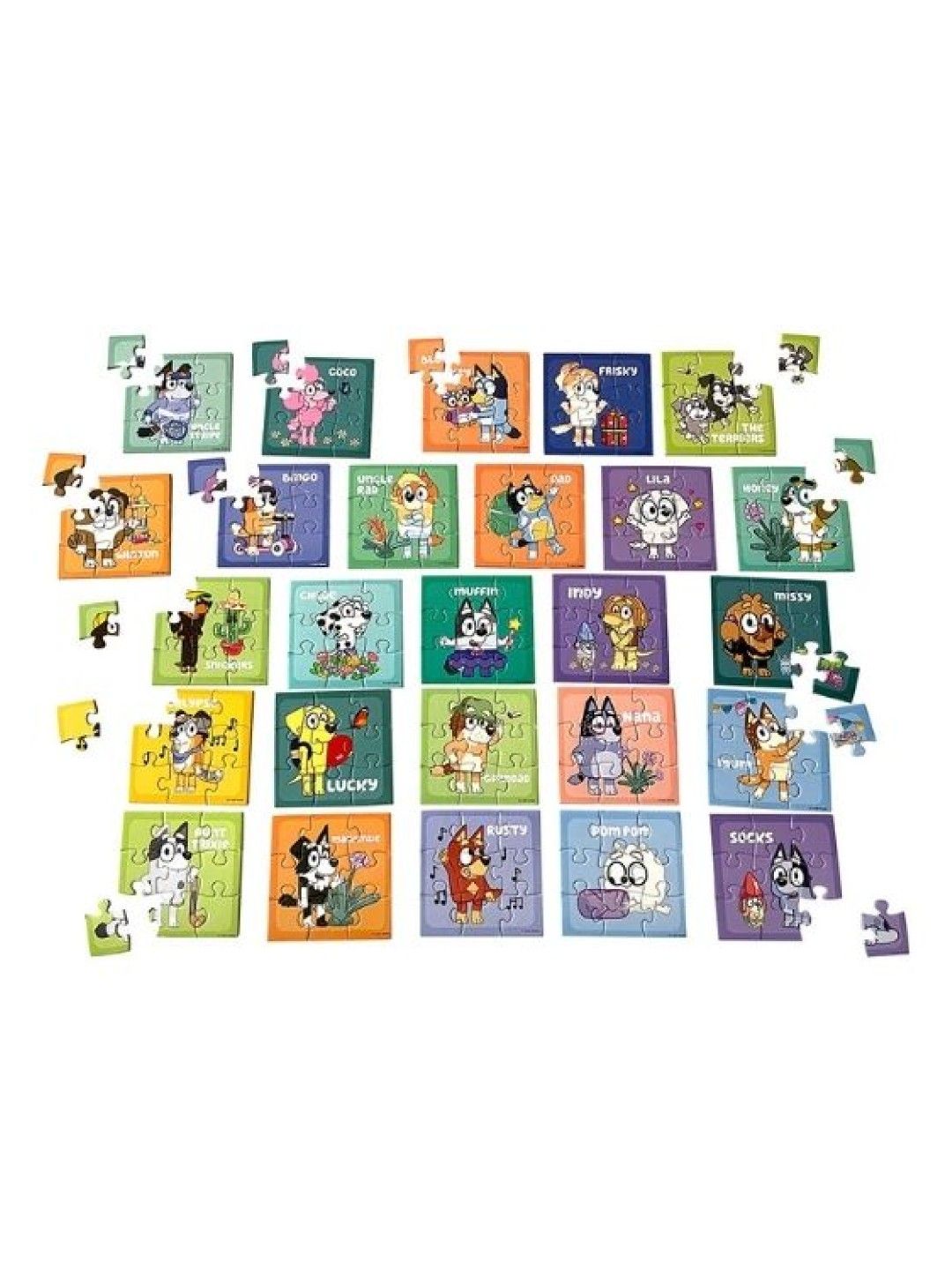 Bluey Puzzle Pals Meet Bluey & Pals Character Jigsaw Puzzles (2 sets x 9 pcs) (No Color- Image 2)