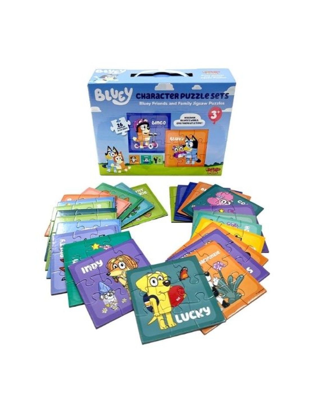 Bluey Puzzle Pals Meet Bluey & Pals Character Jigsaw Puzzles (2 sets x 9 pcs)