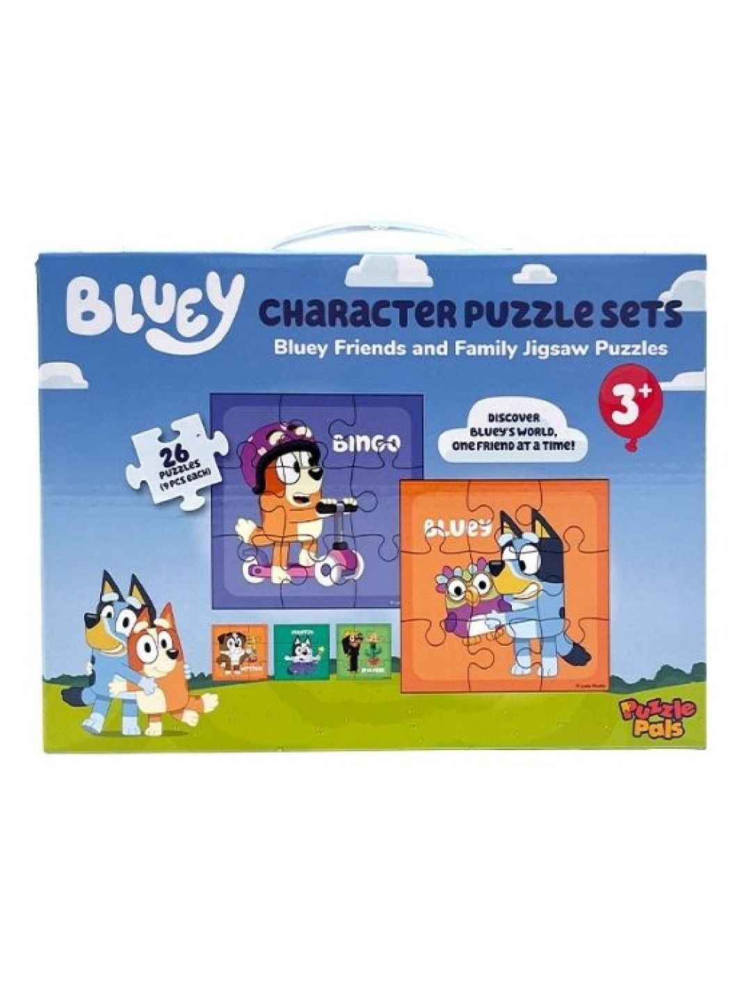 Bluey Puzzle Pals Meet Bluey & Pals Character Jigsaw Puzzles (2 sets x 9 pcs) (No Color- Image 3)