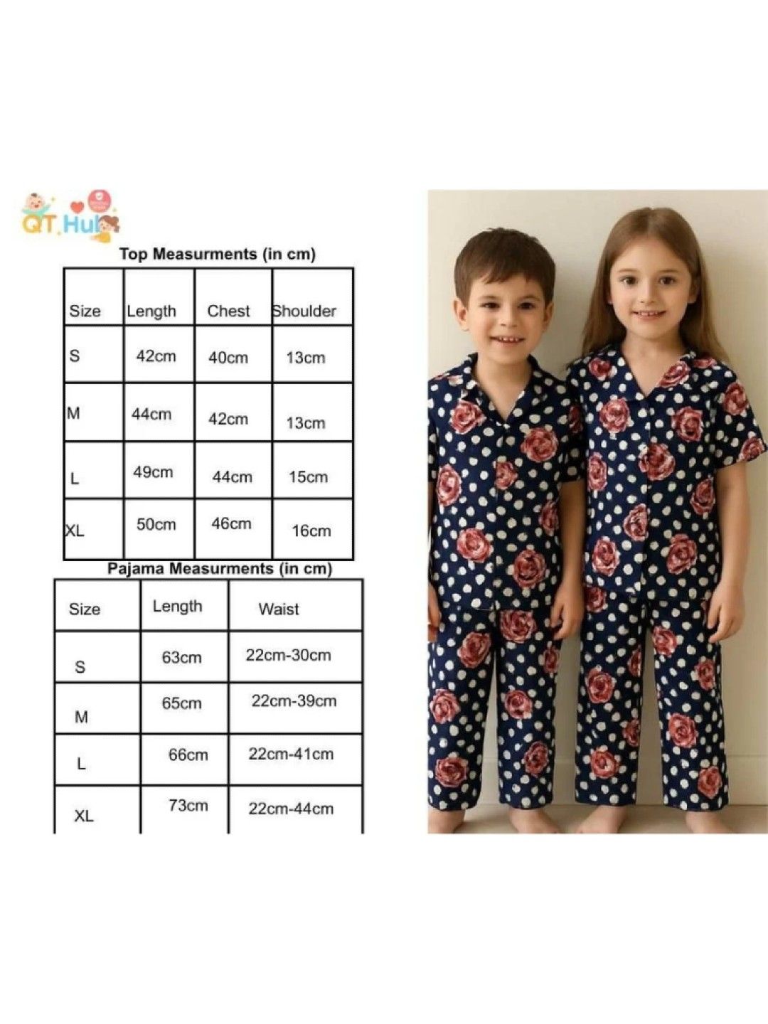 QT Hub Kids PJ Set (Zola- Image 4)