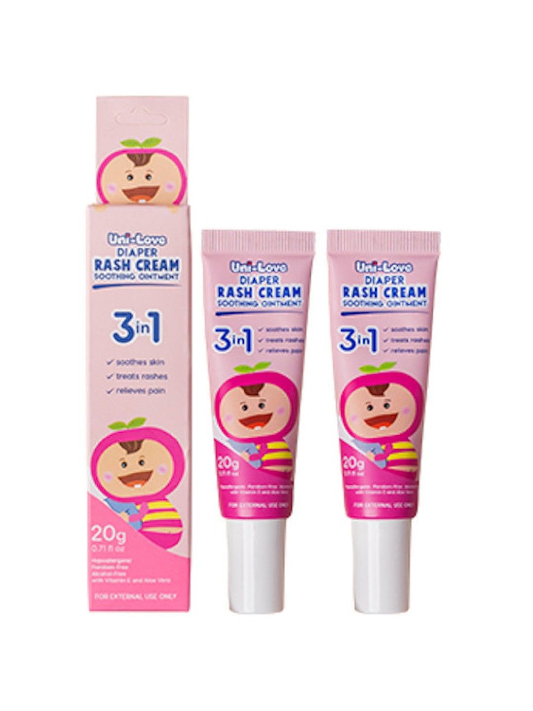 Uni-love Rash Cream 2-Pack (20g) (No Color- Image 1)