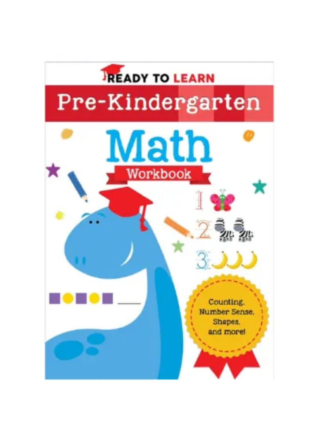 Planetdash Media LLC Ready To Learn: Pre-Kindergarten Math Workbook (No Color- Image 1)