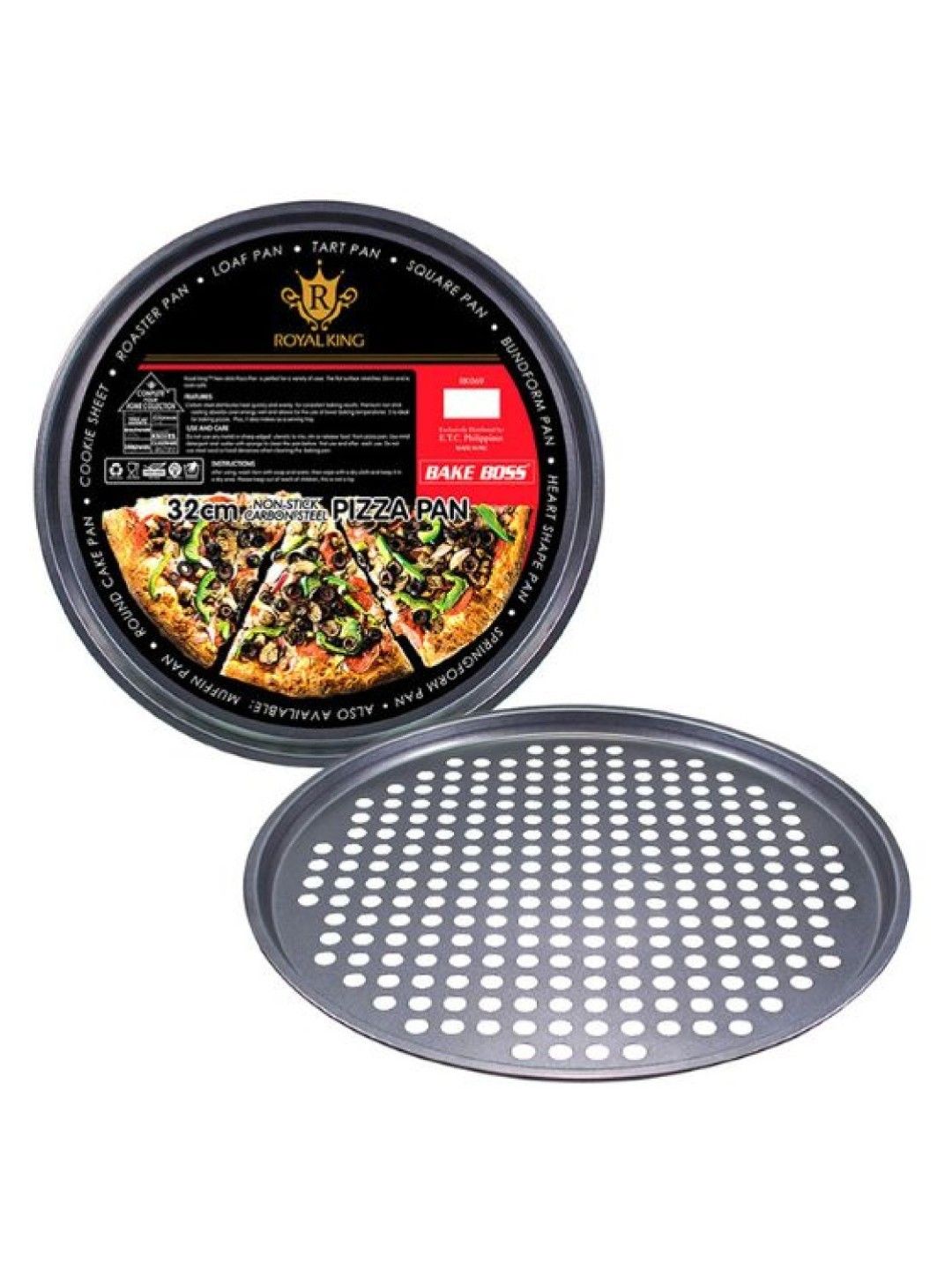 Royal King Square Pan (25cm), Pizza Pan, Pizza Wheel Cutter (No Color- Image 3)