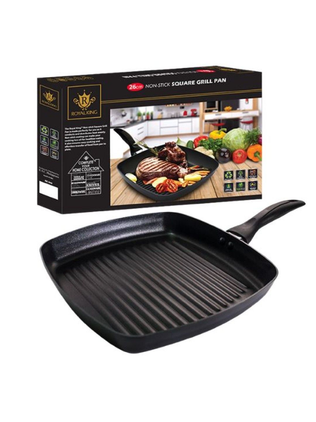 Royal King Square Grill Pan (26cm) (No Color- Image 1)