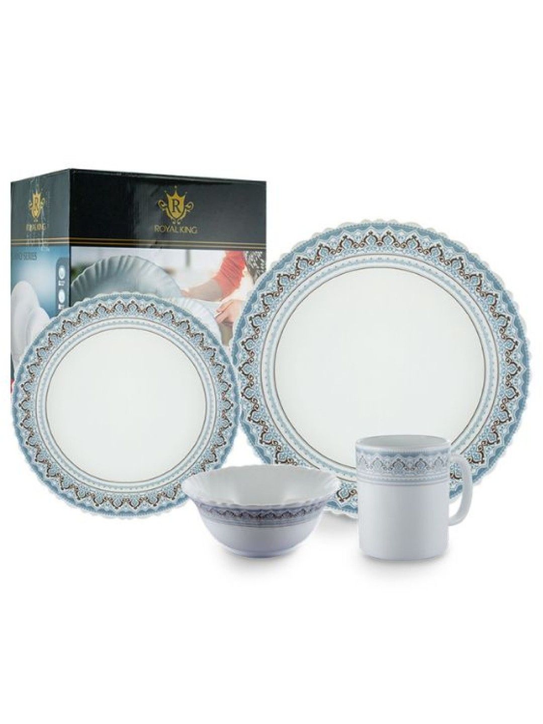 Royal King Classic Dinnerware (16pcs) (No Color- Image 1)