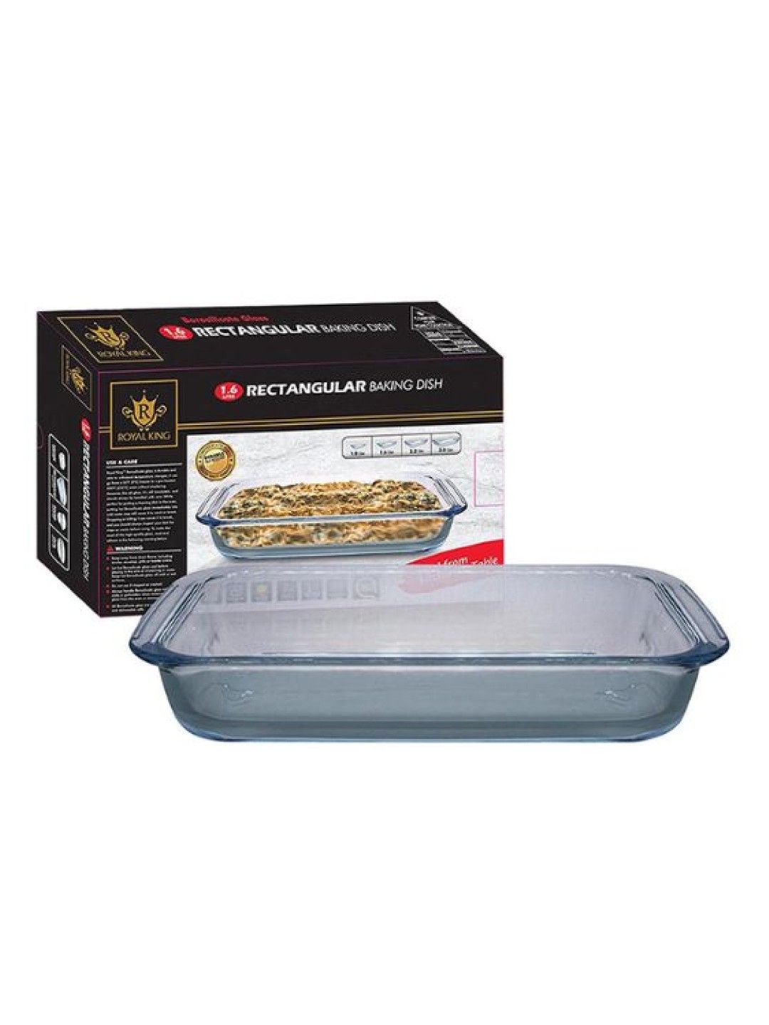 Royal King Rectangular Baking Dish (1.6L- Image 1)