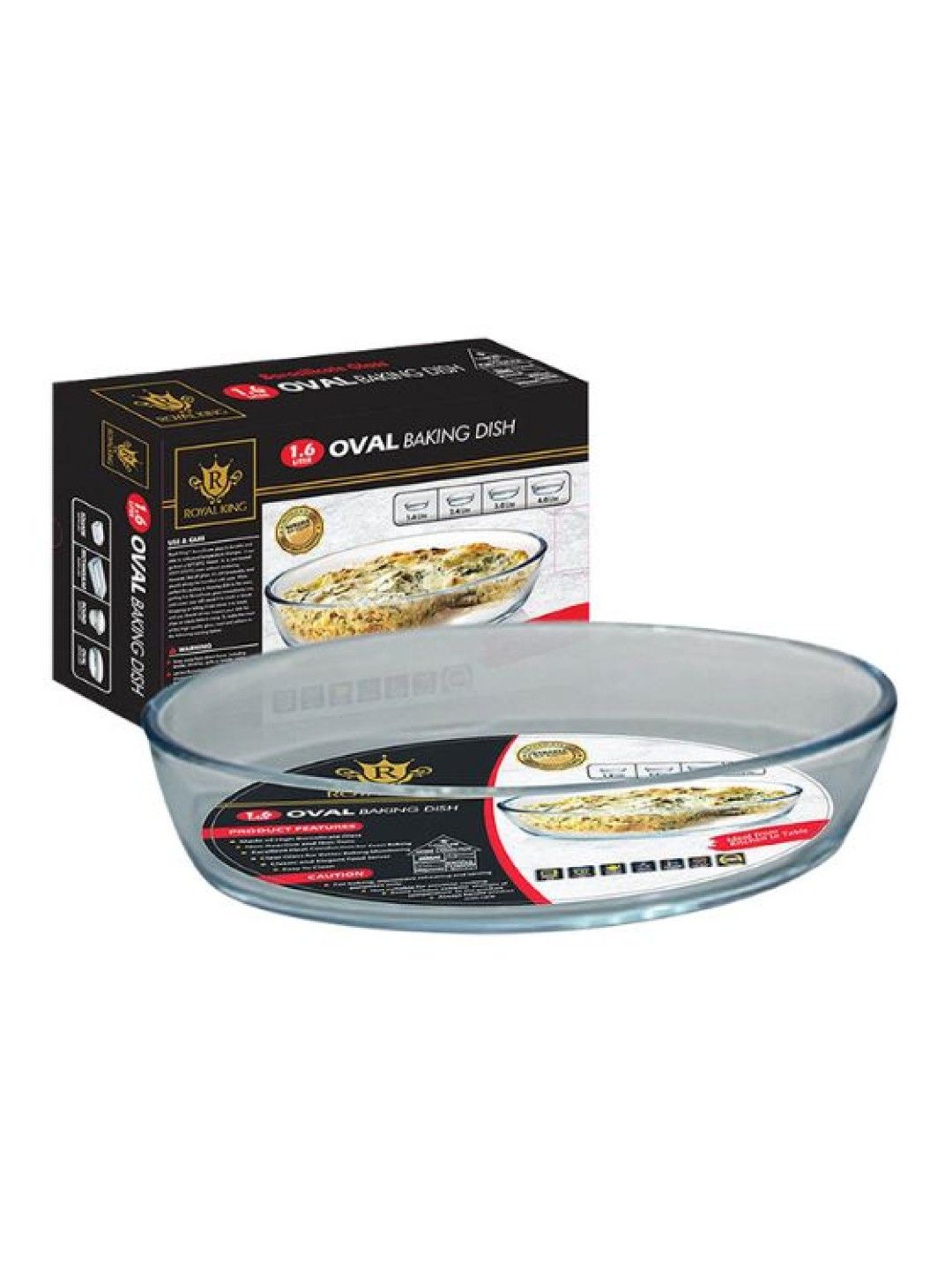 Royal King Oval Baking Dish (1.6L) (1.6L- Image 1)