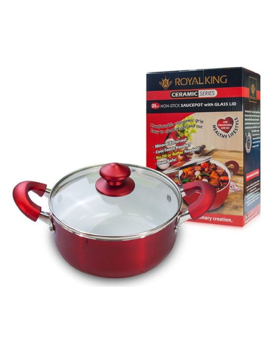 Royal King Ceramic Saucepot (20cm) (No Color- Image 1)