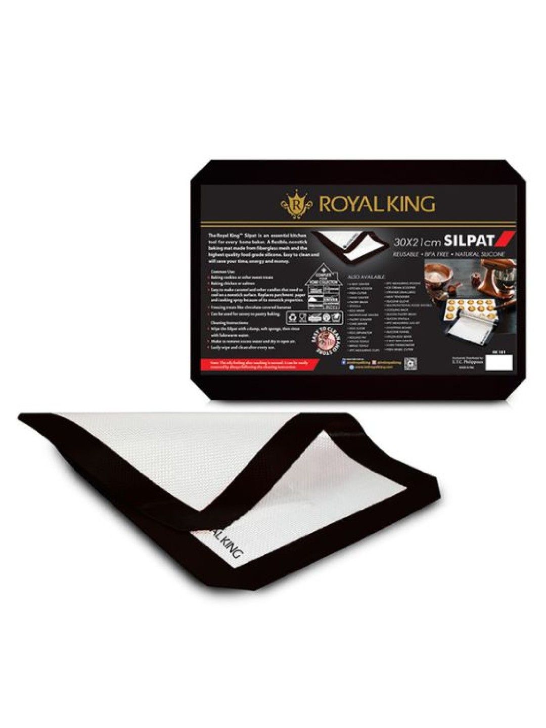 Royal King Silicone Baking Mat (30 cm- Image 1)