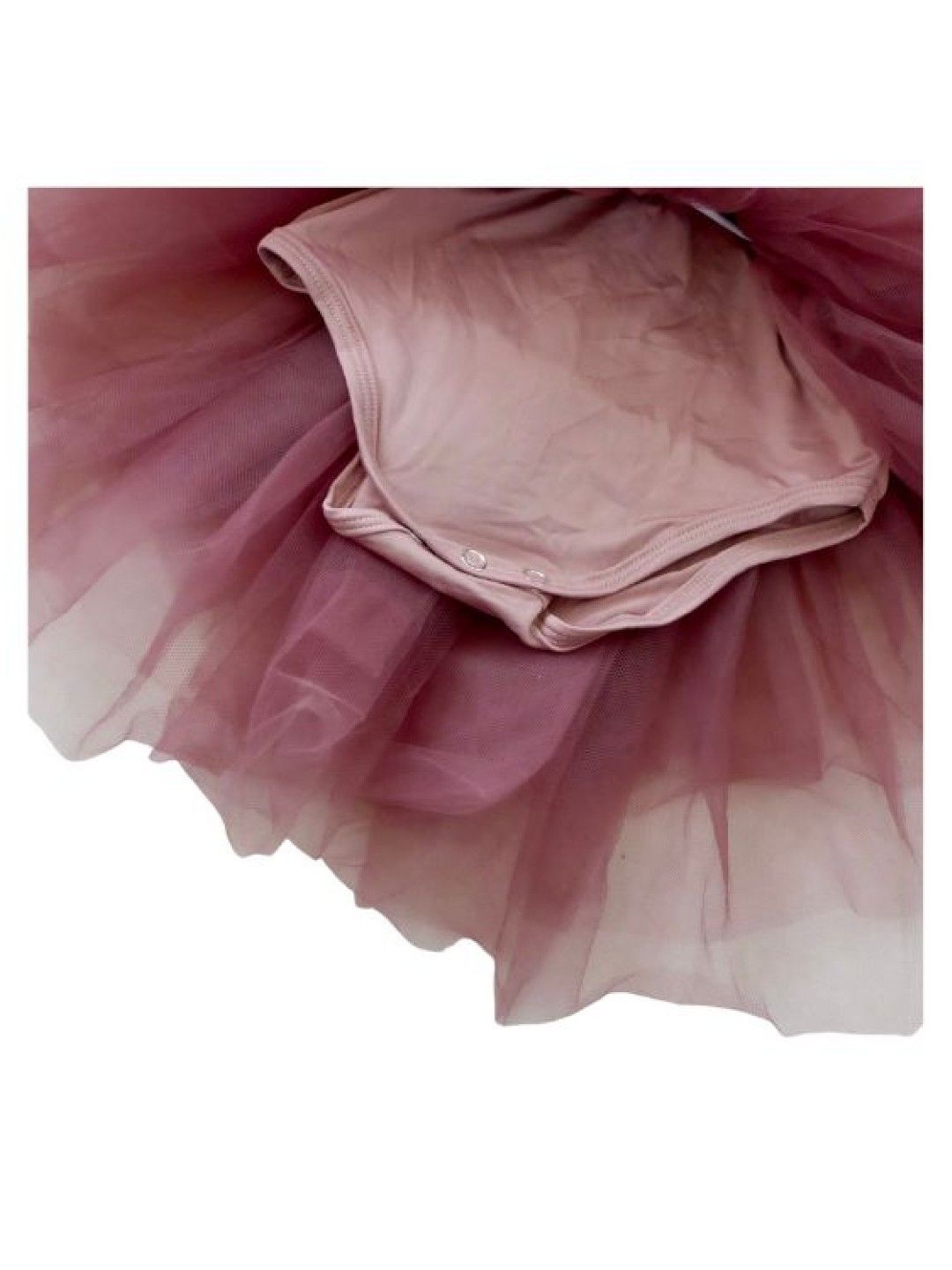 Style Me Little Ruffle Sleeves Tutu Romper (Rose Mauve- Image 2)