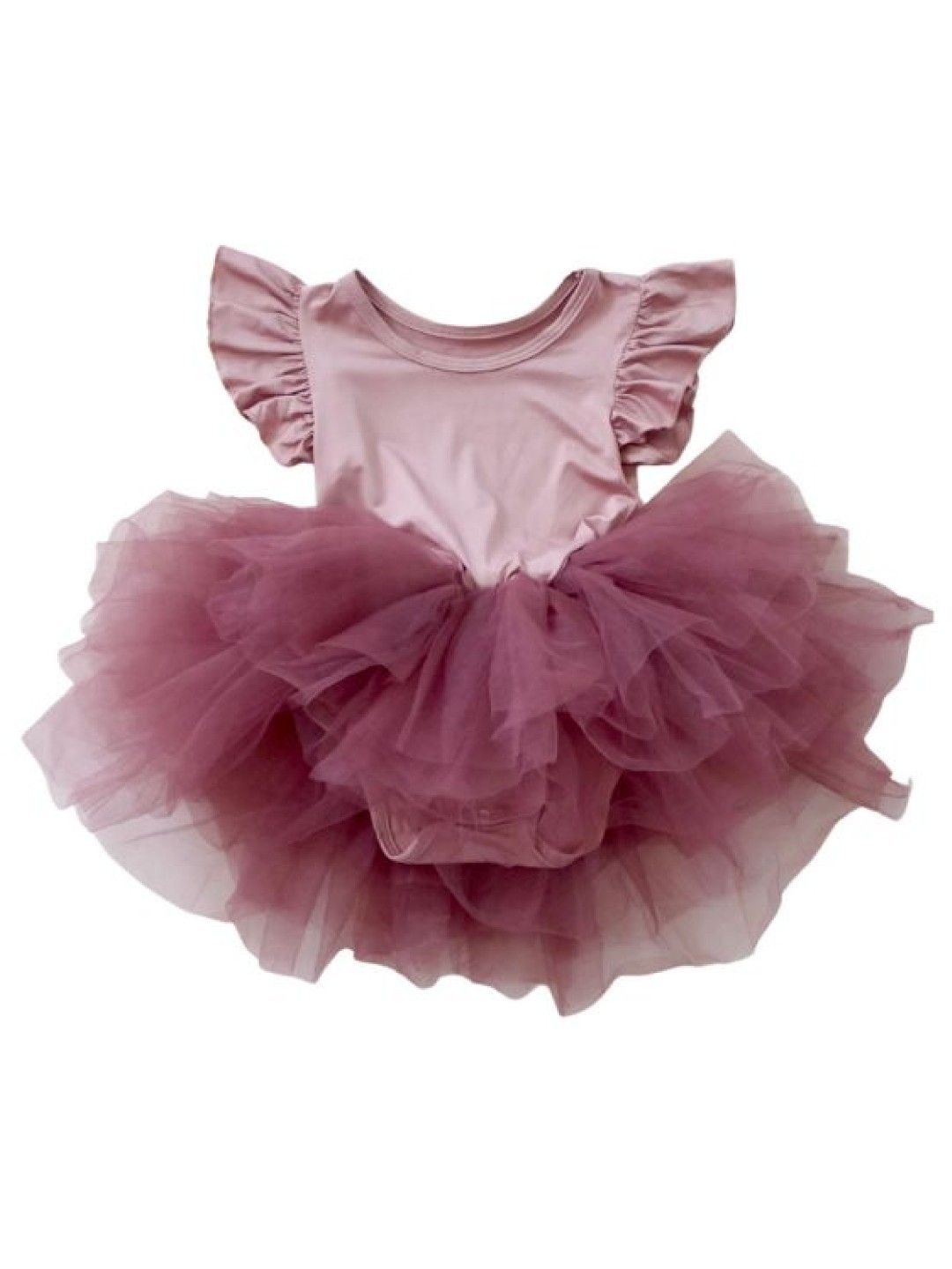 Style Me Little Ruffle Sleeves Tutu Romper