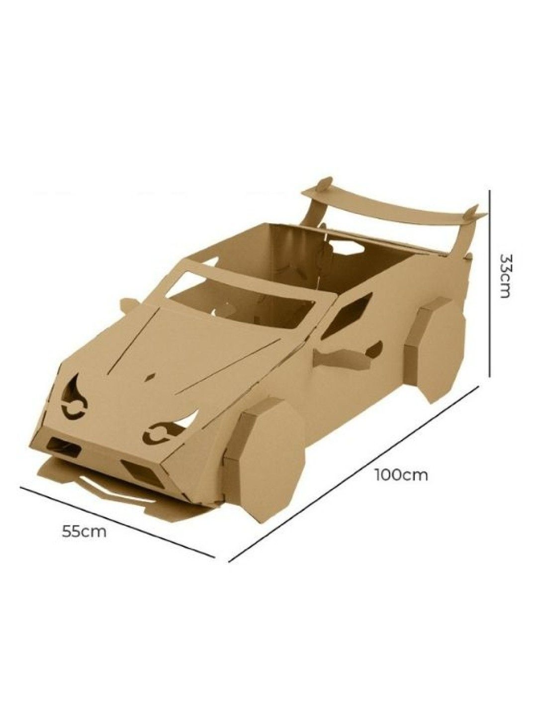 Discover Living Ph Do It Yourself (DIY) Cardboard Craft Kit - Race Car (No Color- Image 2)