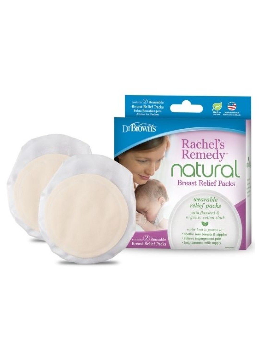 Dr. Brown's Rachel's Remedy Breast Relief Packs (Bundle of 2) (No Color- Image 1)