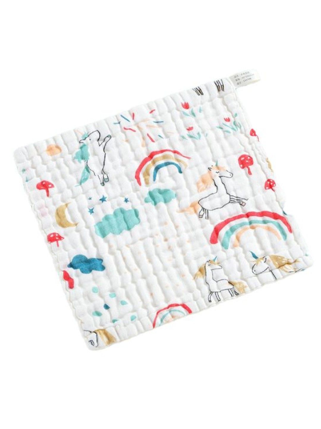 BabyPro Baby Ultrasoft Pure Cotton Hand Napkin (Rainbow Horse- Image 1)