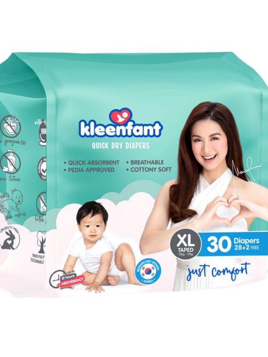 Kleenfant Diaper Taped XL (30 pcs) (No Color- Image 1)