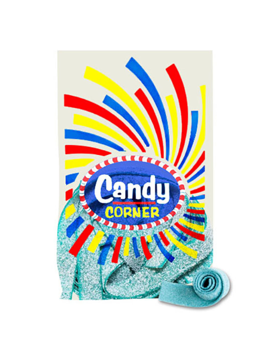 Fini Candy Corner Raspberry Sour Belts (300g)