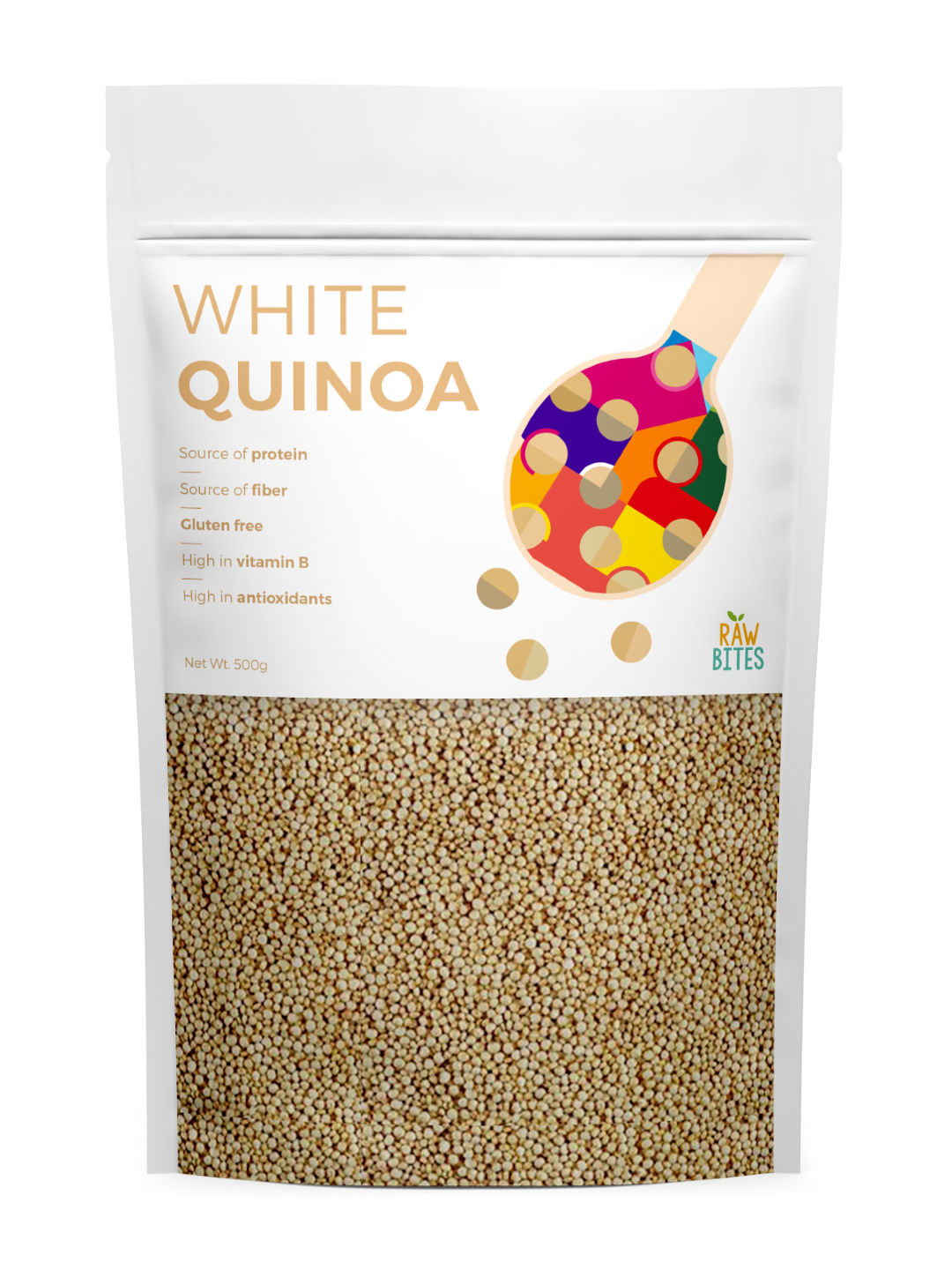 Raw Bites White Quinoa (500g) (No Color- Image 1)