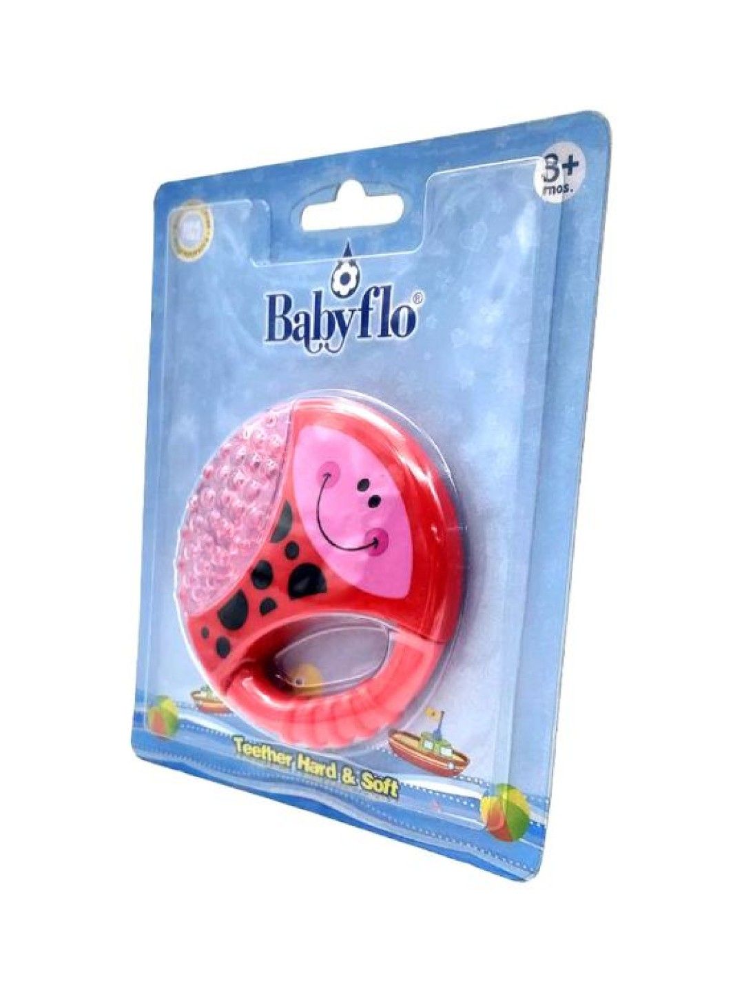 Babyflo Hard & Soft Teether (Red- Image 2)
