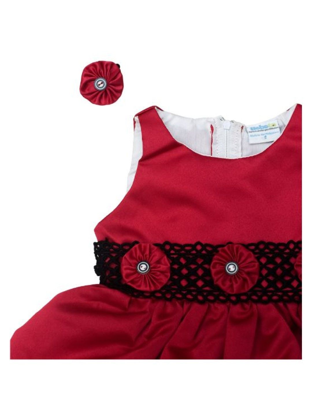 Bebeta Sleeveless Formal Dress (Red- Image 3)