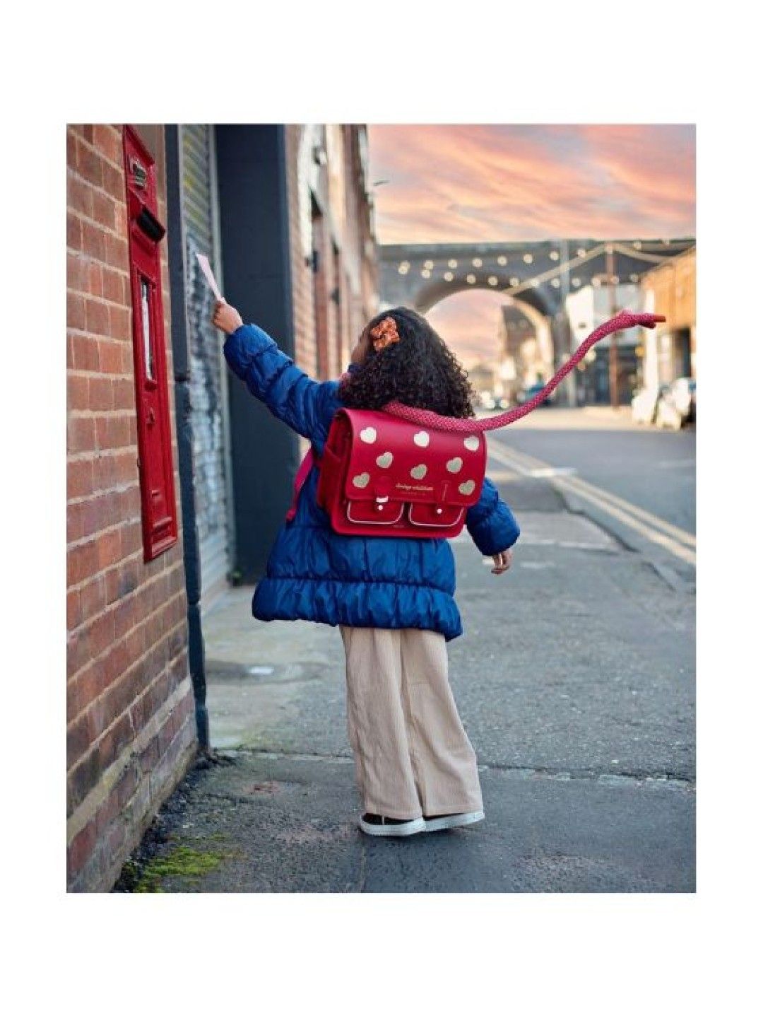 Zoy Zoii B66 Retro Backpack Red (Red- Image 3)