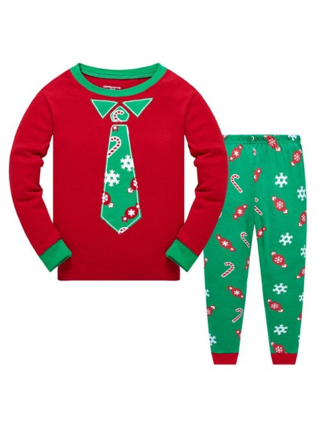 Seams 195 Red Christmas Pajama Set (Red- Image 1)