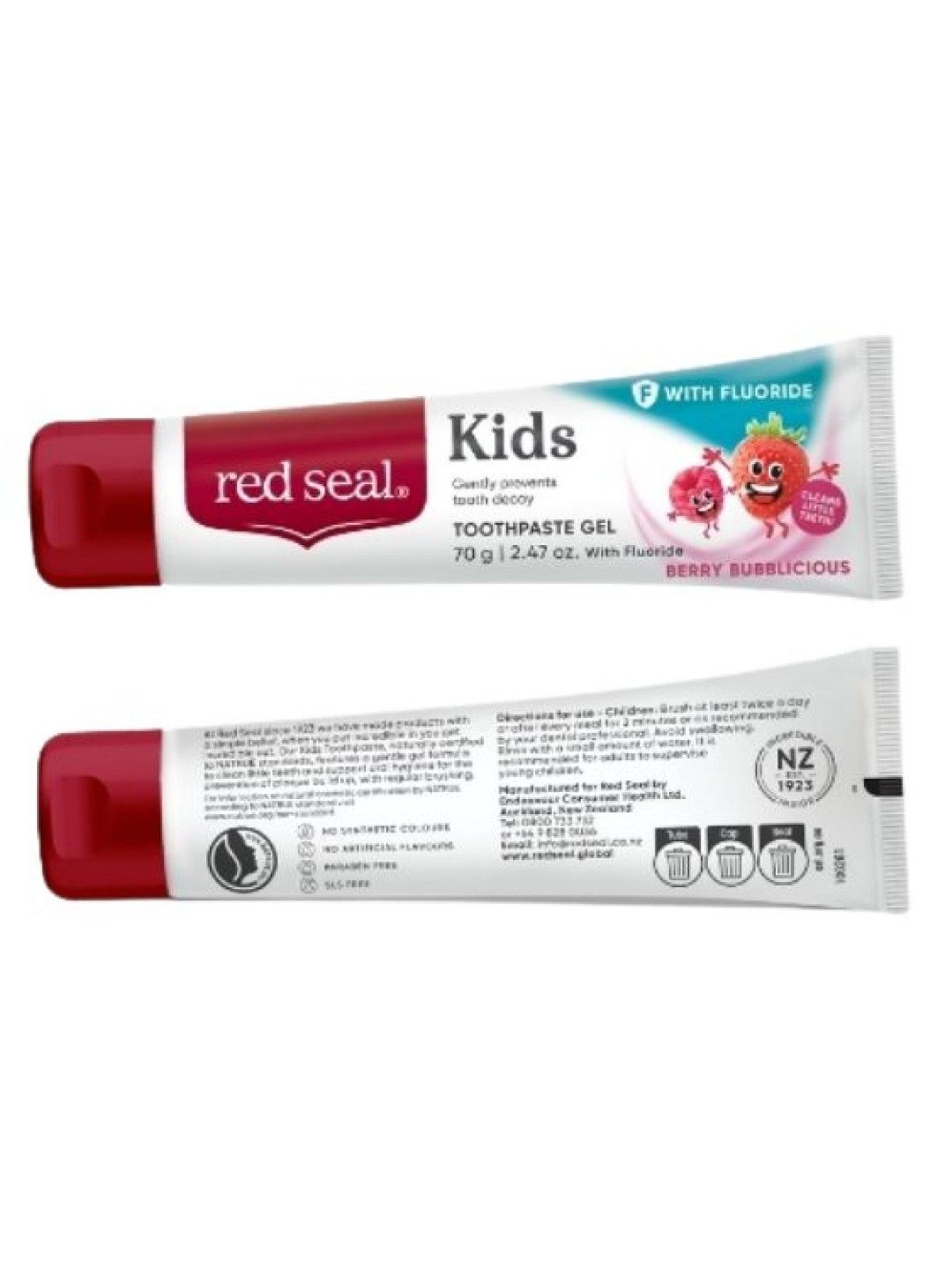 Red Seal Red Seal Kids Berry Bubblicious Toothpaste 70g (with Flouride) (No Color- Image 1)