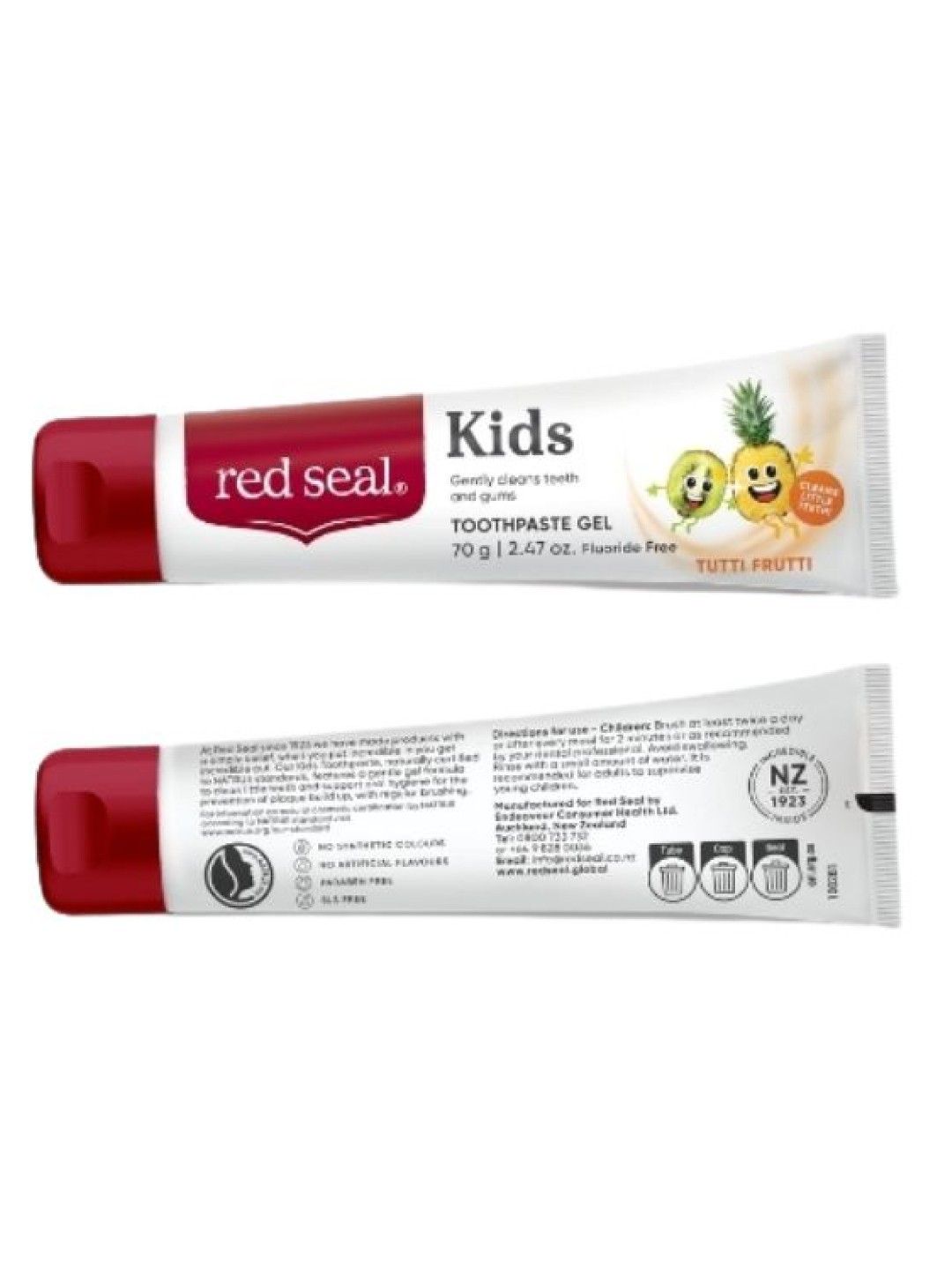 Red Seal Kids Tutti Frutti Toothpaste 70g (Flouride-Free) (No Color- Image 1)