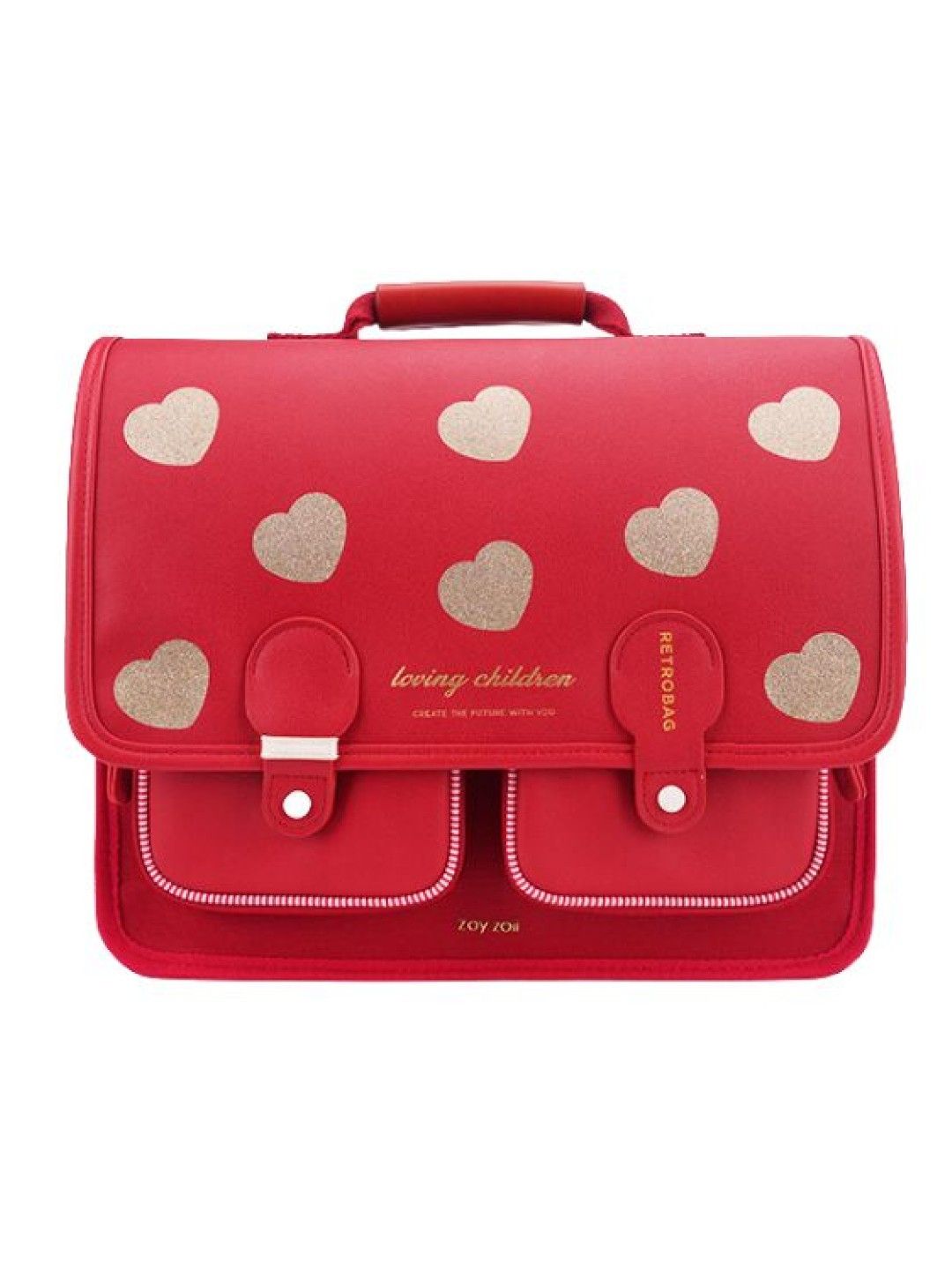 Zoy Zoii B66 Retro Backpack Red (Red- Image 1)