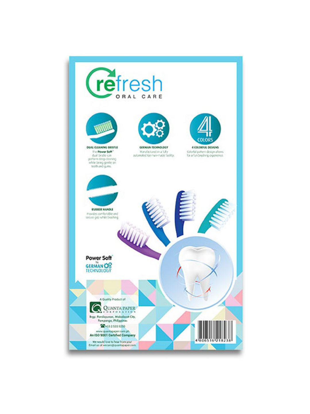 Refresh Oral Care Toothbrush (4-Pack) (No Color- Image 2)