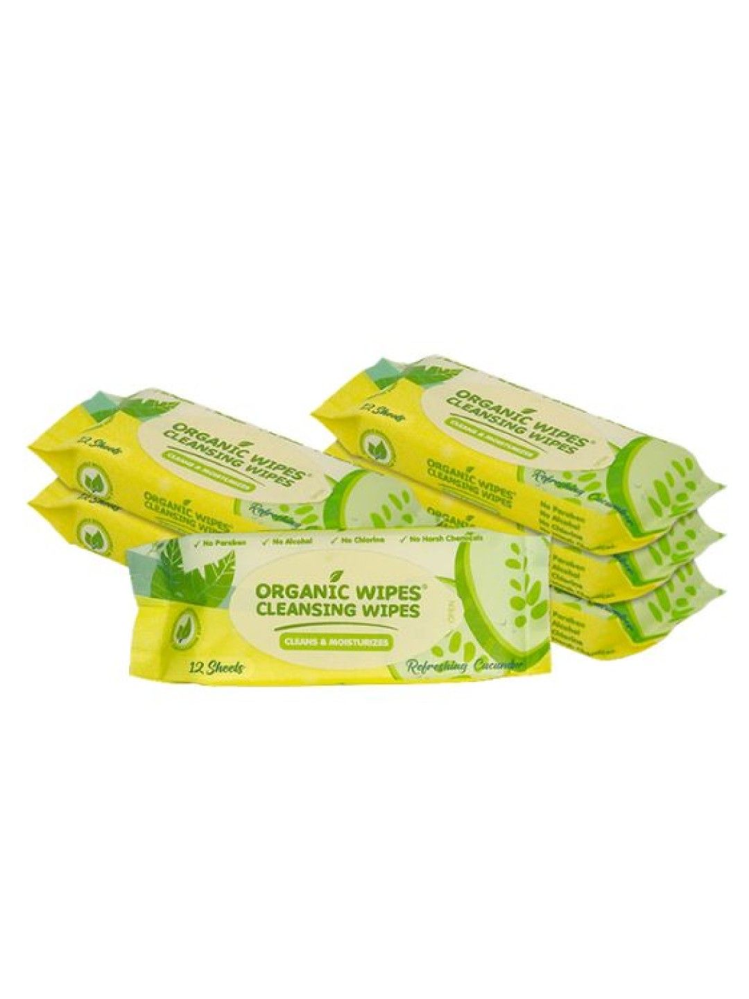 Organic Baby Wipes Organic Wipes Cleansing Wipes Refreshing Cucumber (12s x 6-pack)