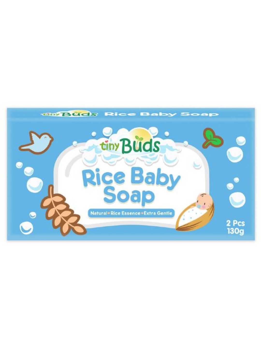 Tiny Buds Rice Baby Soap (130g) (No Color- Image 1)