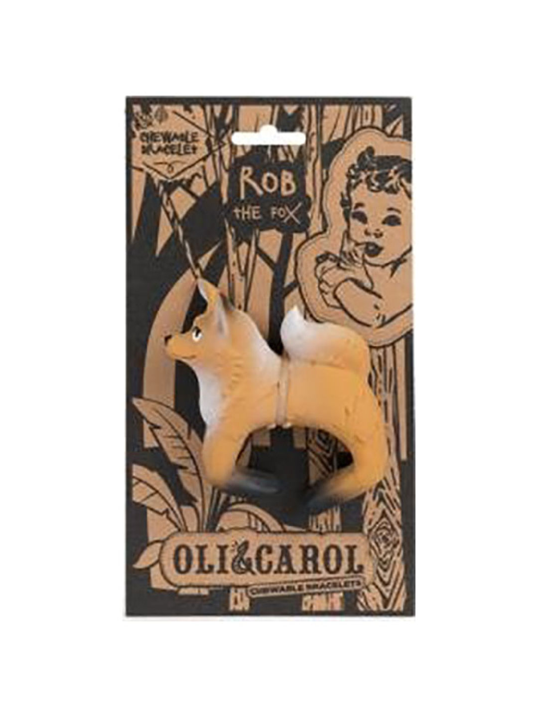 Oli & Carol Rob the Fox Teething Bracelet (No Color- Image 4)