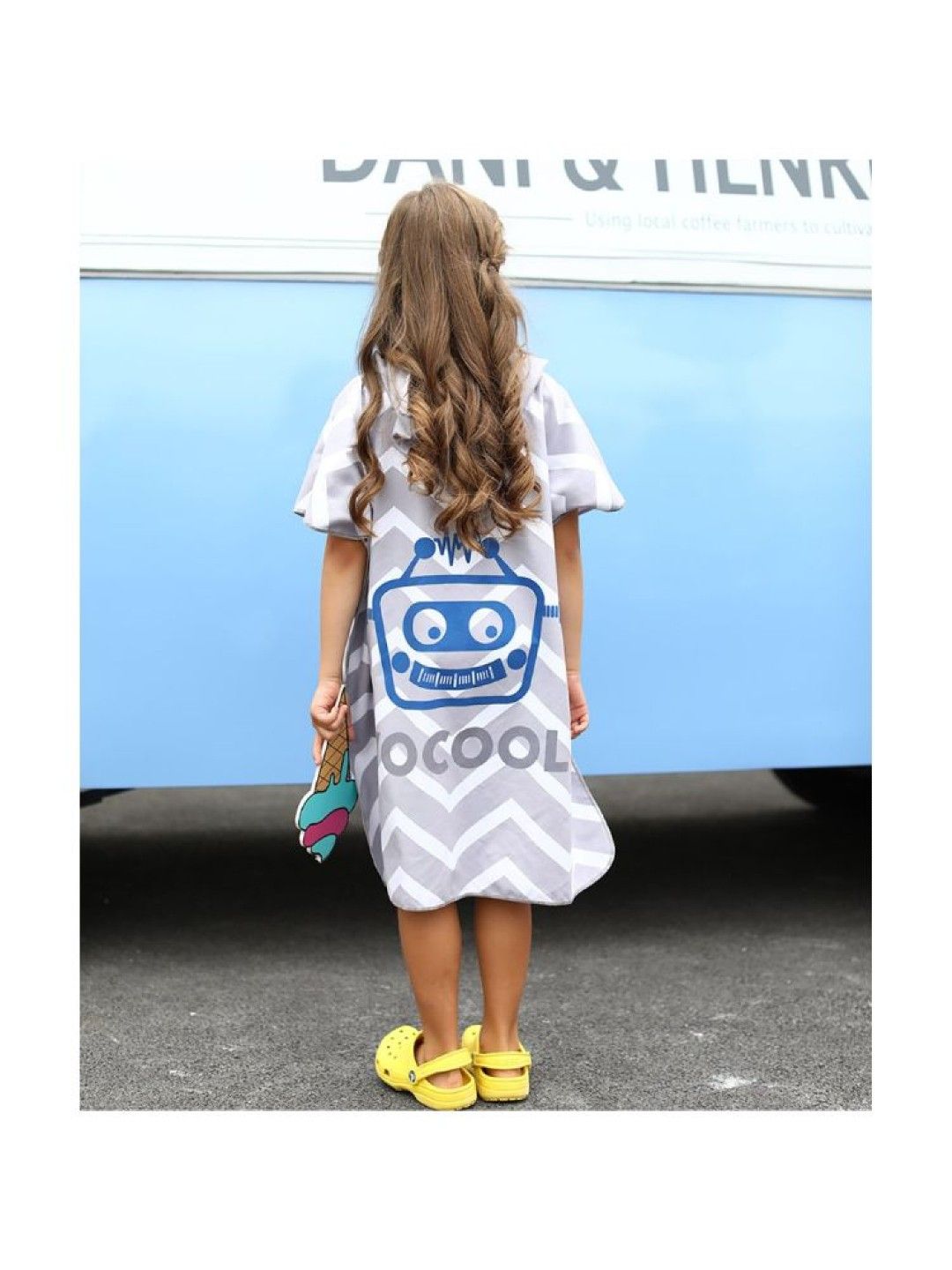 Mambo Vocool  Hooded Poncho Towel - Robot (No Color- Image 2)