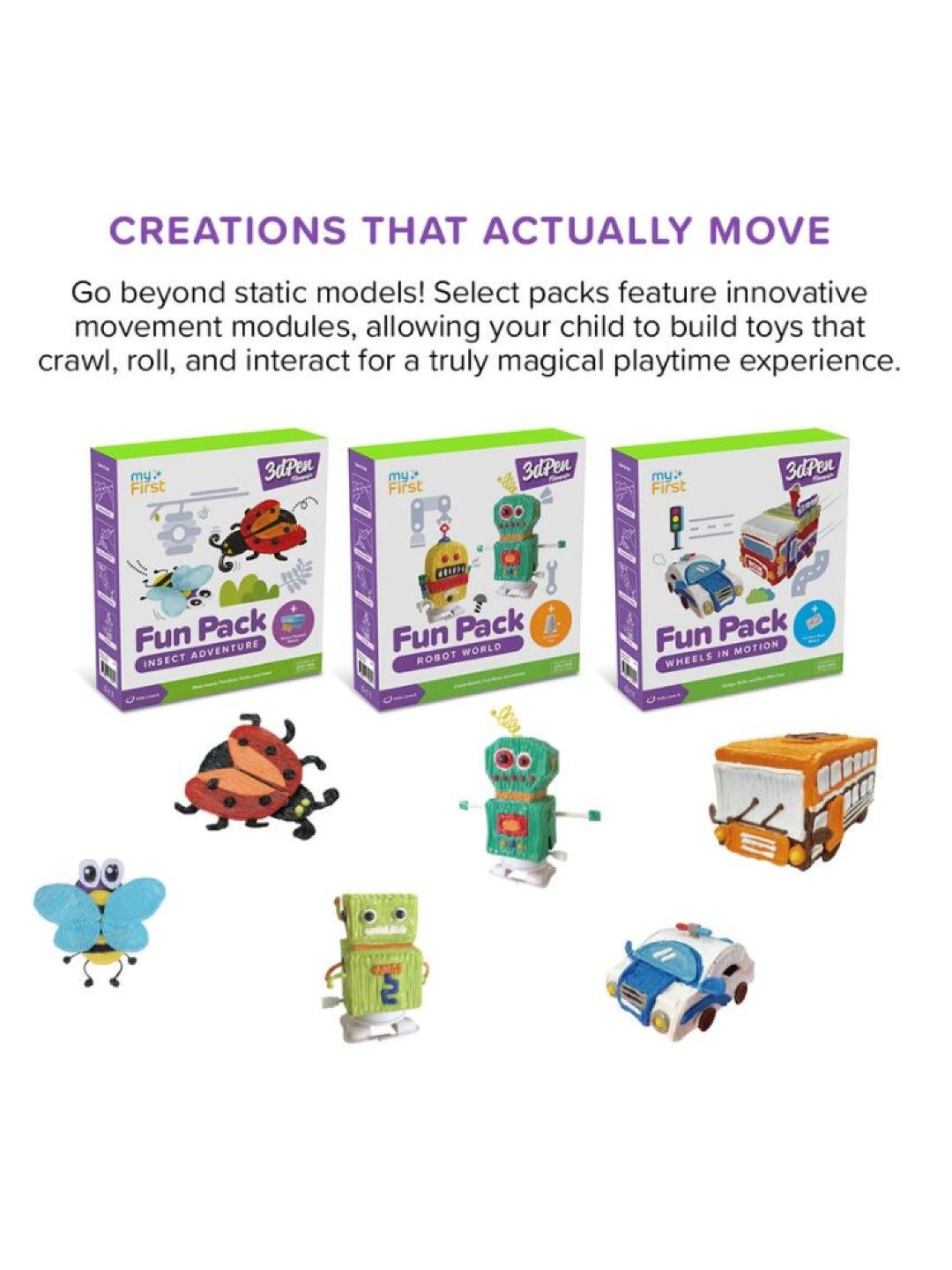 myFirst 3Dpen Make Filaments Fun Pack - Robot World (No Color- Image 4)